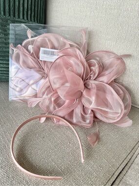 SAFERIN | Pink Fascinator Hats Tea Party Derby Wedding Lot of 2 NEW